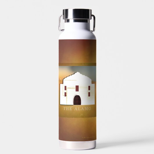 Denk aan de Alamo-drankcontainer Waterfles (Voorkant)