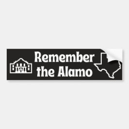 Denk aan de Bumpersticker van Alamo Texas
