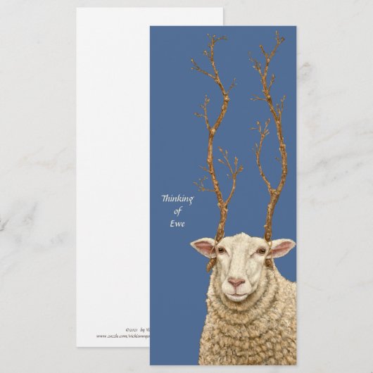 Denk aan de Ewe Card Aankondiging (Voorkant / Achterkant)