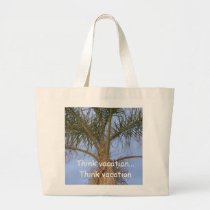 Denk aan de Humor van de Vacatiepalm Grote Tote Bag