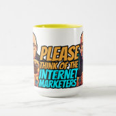 Denk aan de Internet Marketers Mok (Midden)