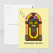 Denk aan de jaren '60 briefkaart (Voorkant / Achterkant)