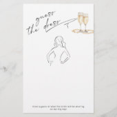 Denk aan de jurk Minimalist Pearls en Prosecco (Voorkant)