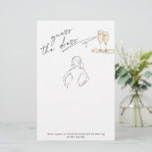 Denk aan de jurk Minimalist Pearls en Prosecco (Staand voorkant)