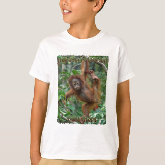 Denk aan de kleine jongens Orangutan t-shirt