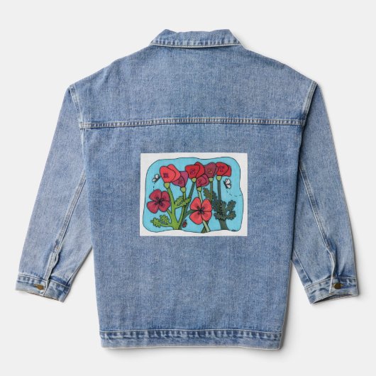 Denk aan de Verzetsstrijders Denim Jacket (Achterkant)