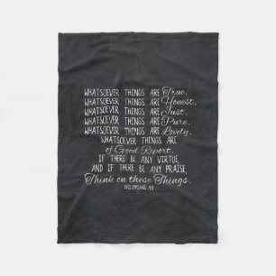 Denk aan deze Christelijke Bijbelschets van Dingen Fleece Deken