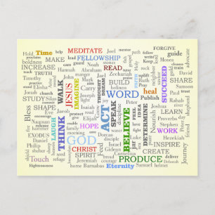 Denk aan deze dingen briefkaart