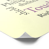 Denk aan deze dingen poster (Hoek)