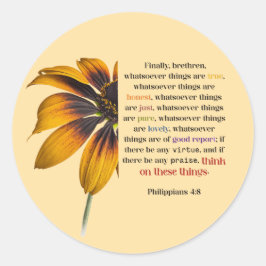 Denk aan deze dingen ronde sticker