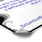 Denk aan dunne tip #0110 poster (Hoek)