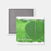 Denk aan een groene magneet (Voorkant / Achterkant)