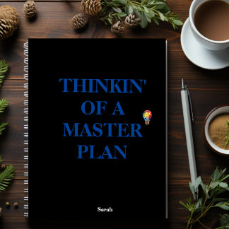 Denk aan een masterplan notitieboek