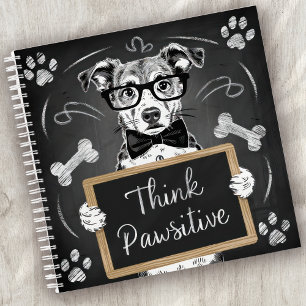 Denk aan een passieve slimme hond notitieboek