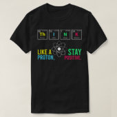 Denk aan een positieve neutron Atom Stu T-shirt (Design voorkant)