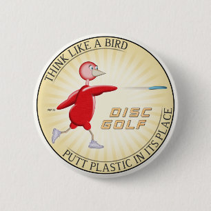 Denk aan een vogel ronde button 5,7 cm