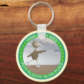 Denk aan een vogel sleutelhanger (Voorkant)