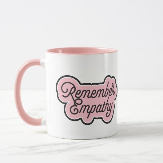Denk aan empathie mok (Links)
