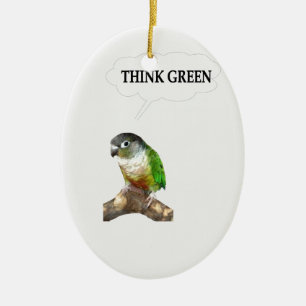 Denk aan Groen 2 Keramisch Ornament