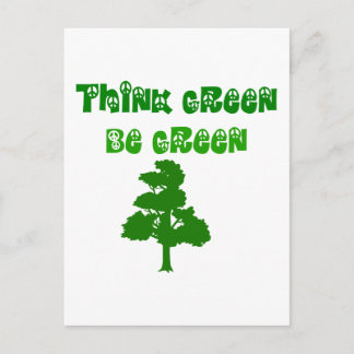 Denk aan groen Briefkaart