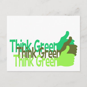 Denk aan Groen briefkaart - pas aan