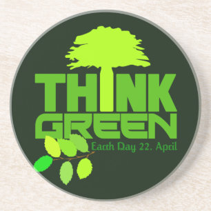 Denk aan groen onderzetter
