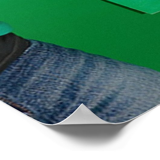 Denk aan groen poster (Hoek)