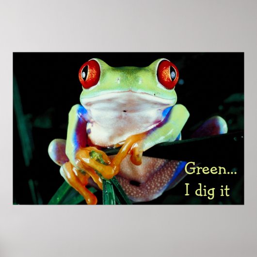 Denk aan groen poster (Voorkant)
