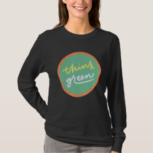 Denk aan Groene Activist Hippies 70's T-shirt