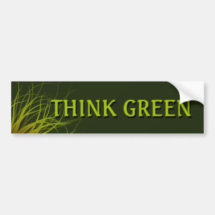 Denk aan groene bumper sticker