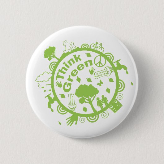 Denk aan groene Button (Voorkant)