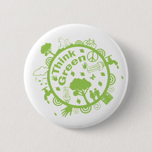 Denk aan groene Button