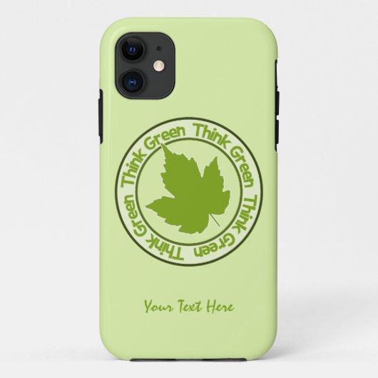 DENK AAN GROENE iPhone cases (Achterkant)