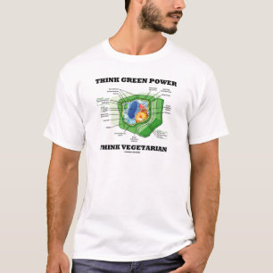 Denk aan Groene kracht Denk aan vegetariër (Plant T-shirt