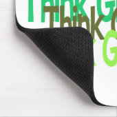 Denk aan Groene mousepad, aanpasbaar Muismat (Hoek)