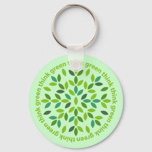 Denk aan groene Sleutelhanger