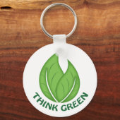 Denk aan groene Sleutelhanger (Voorkant)