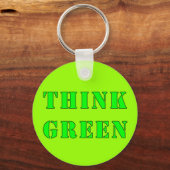 Denk aan groene Sleutelhanger (Voorkant)