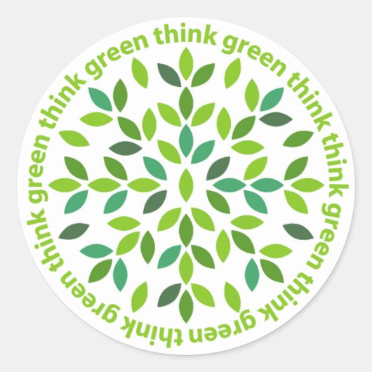 Denk aan groene stickers (Voorkant)