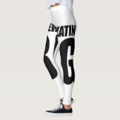 DENK AAN GROTE ROLLER-SKING DESIGN LEGGINGS (Links)