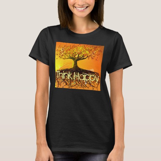 Denk aan Happy Original Art-Roots Run Deep T-shirt (Voorkant)