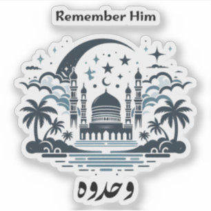 Denk aan hem sticker