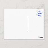 Denk aan het Briefkaart van de bloedhond. (Achterkant)