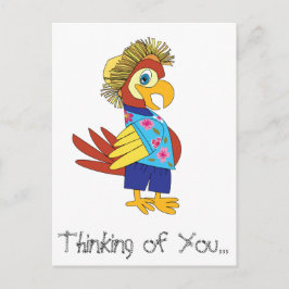 Denk aan het Briefkaart van You Island Parrot
