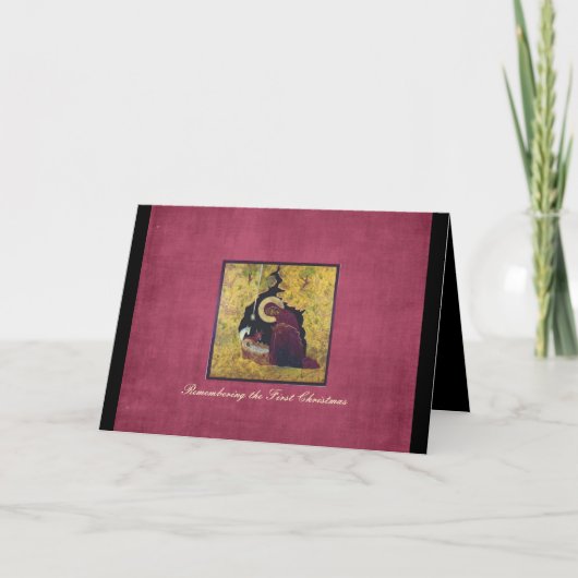 Denk aan het kerst wenskaart feestdagen kaart (Voorkant)