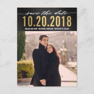 Denk aan het moderne Save the Date Briefkaart