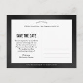 Denk aan het moderne Save the Date Briefkaart (Achterkant)