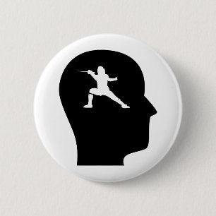 Denk aan het omheinen ronde button 5,7 cm