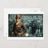 Denk aan het Time Black briefkaart (Voorkant / Achterkant)