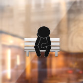 Denk aan het venster Cling Raamsticker (Vel 2)